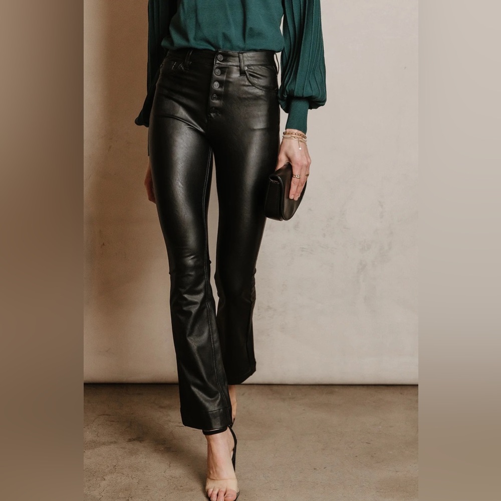BOHME - Kancan Vegan Leather Pant in Black - Picture 5 of 11